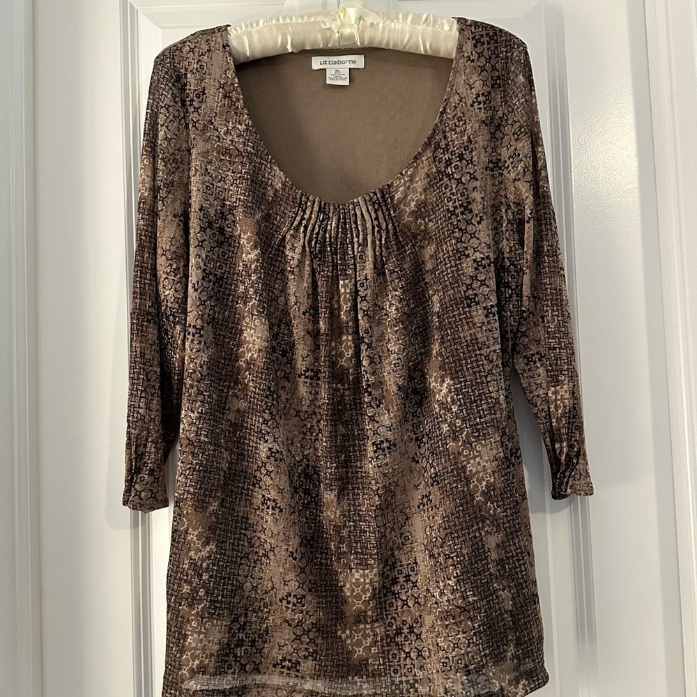 Liz Claiborne XL Sheer Blouse